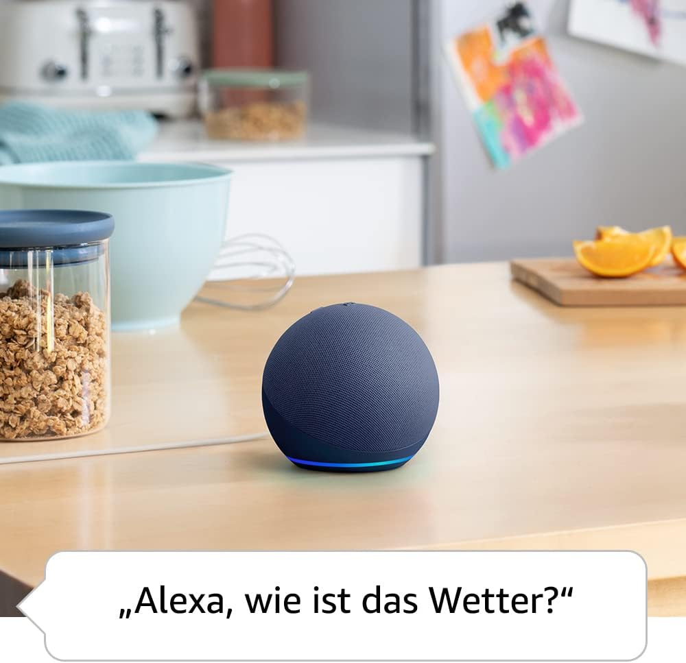 Echo Dot (Neueste Generation) | Smarter WLAN- und Bluetooth-Lautsprecher mit Alexa und gigantischem, sattem Klang | Tiefseeblau