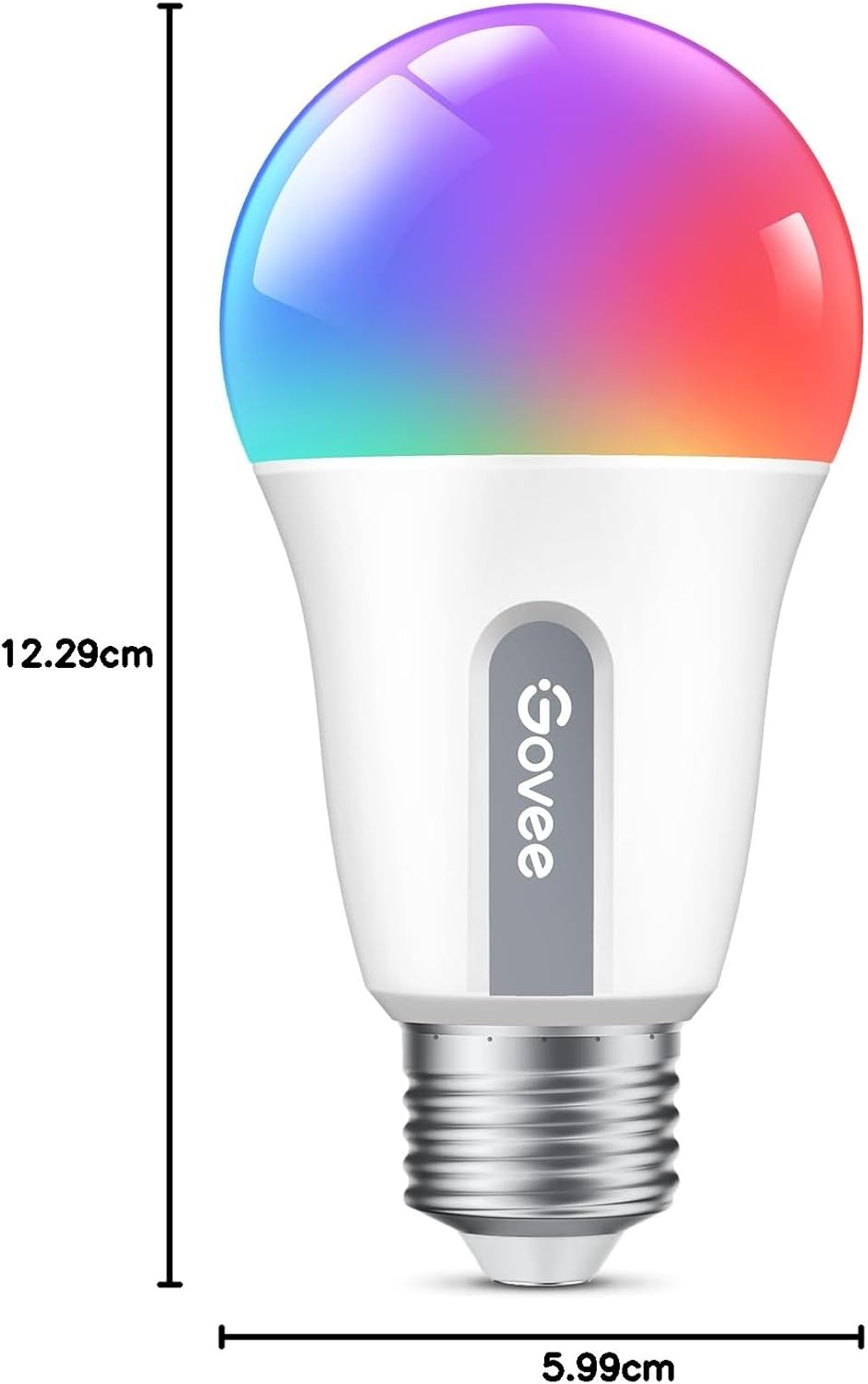 Govee Smart Glühbirne E27, WLAN Lampe RGBWW dimmbare mit 16 Millionen DIY-Farben, 800LM, 54 Szenen, Smarte Glühbirne Sprachsteuerung Funktionieren mit Alexa, Google Assistant, 2 Stück