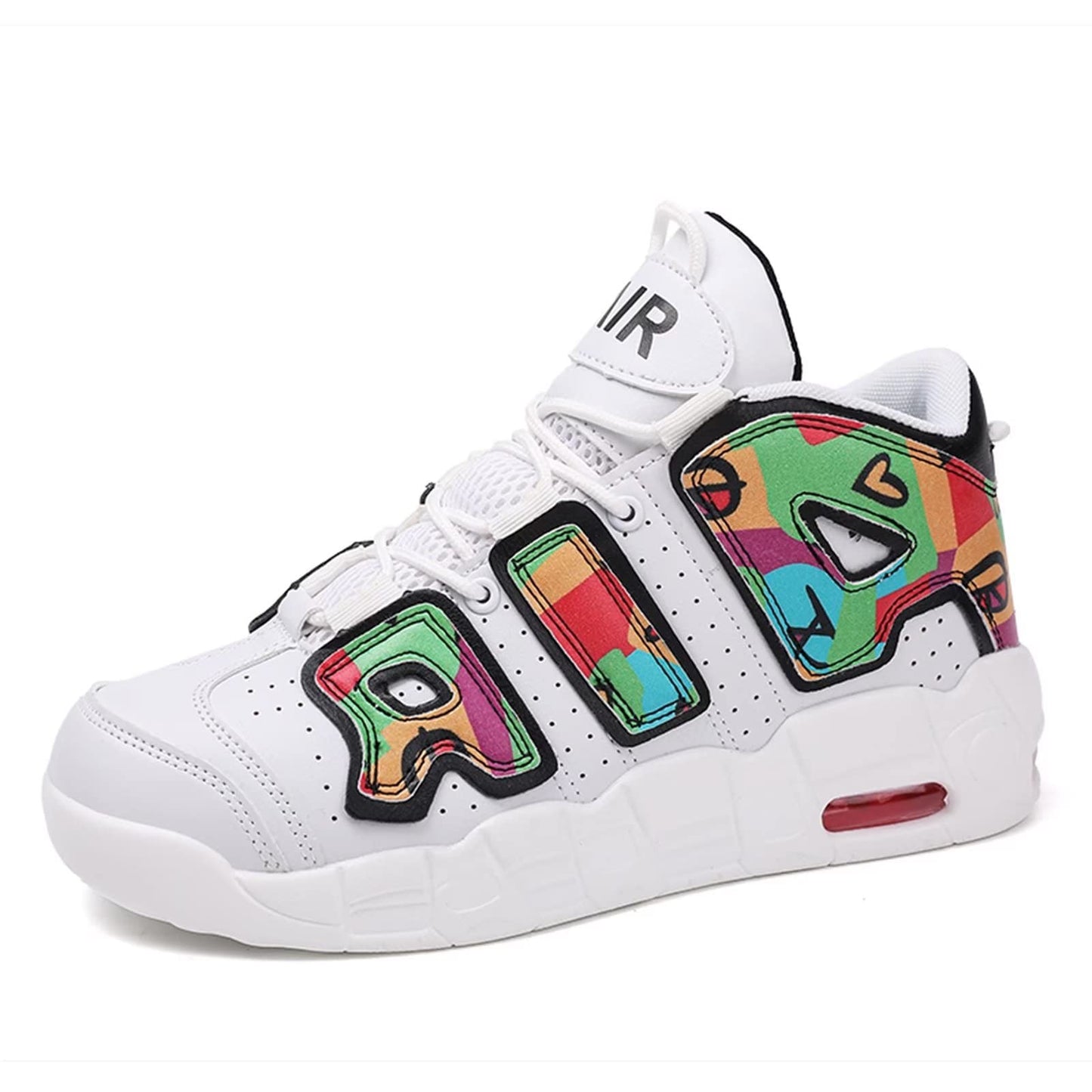 Aszeller Herren Damen Air Uptempo Sneaker Schuhe Laufschuhe Turnschuhe mit Luftpolster Walkingschuhe Basketballschuhe Sportschuhe