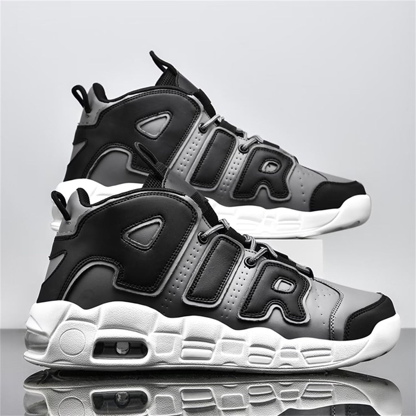 Aszeller Herren Damen Air Uptempo Sneaker Schuhe Laufschuhe Turnschuhe mit Luftpolster Walkingschuhe Basketballschuhe Sportschuhe