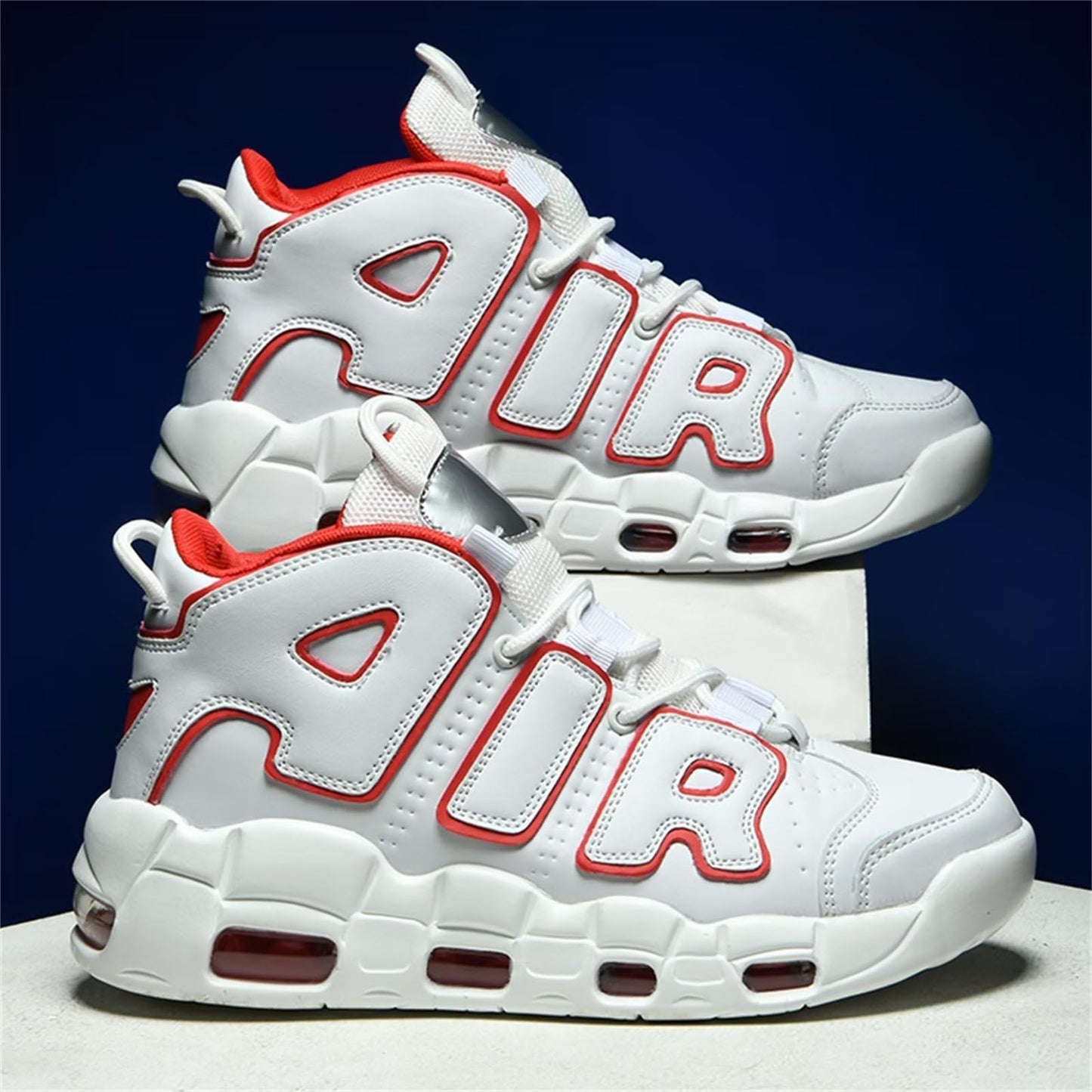 Aszeller Herren Damen Air Uptempo Sneaker Schuhe Laufschuhe Turnschuhe mit Luftpolster Walkingschuhe Basketballschuhe Sportschuhe