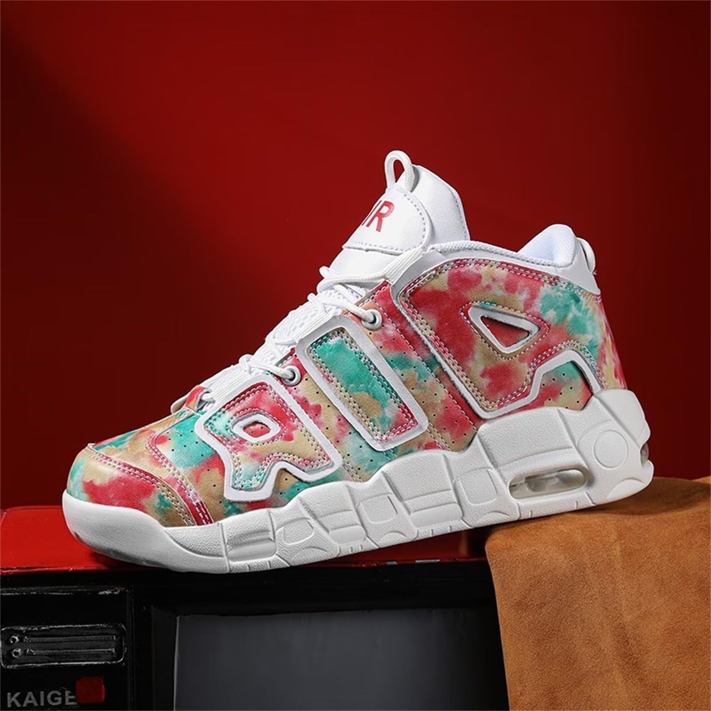 Aszeller Herren Damen Air Uptempo Sneaker Schuhe Laufschuhe Turnschuhe mit Luftpolster Walkingschuhe Basketballschuhe Sportschuhe