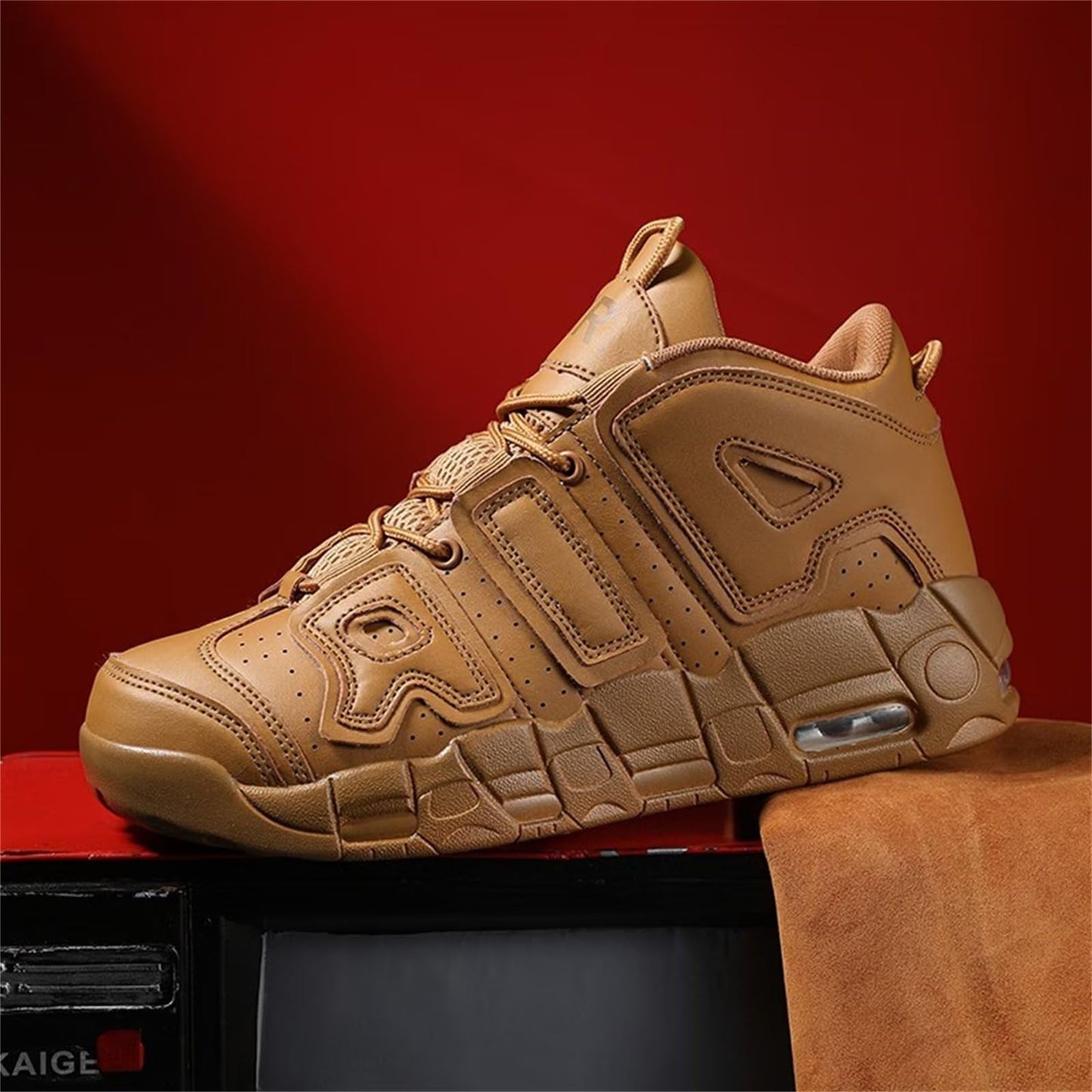 Aszeller Herren Damen Air Uptempo Sneaker Schuhe Laufschuhe Turnschuhe mit Luftpolster Walkingschuhe Basketballschuhe Sportschuhe