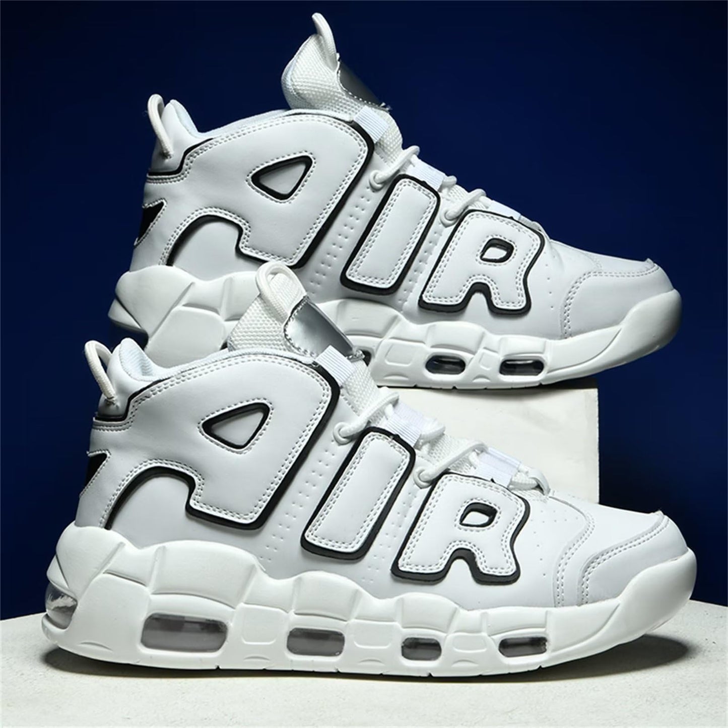 Aszeller Herren Damen Air Uptempo Sneaker Schuhe Laufschuhe Turnschuhe mit Luftpolster Walkingschuhe Basketballschuhe Sportschuhe