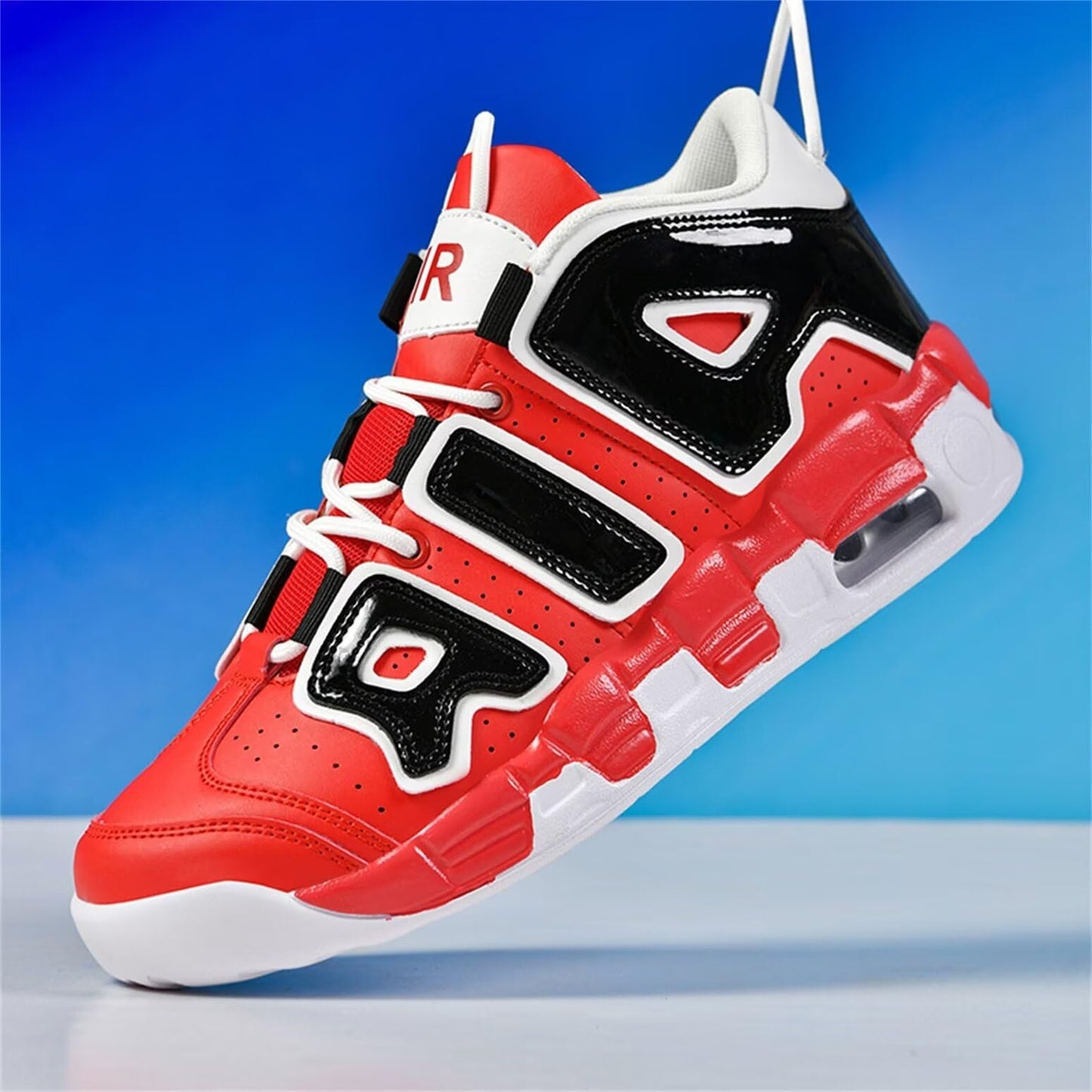 Aszeller Herren Damen Air Uptempo Sneaker Schuhe Laufschuhe Turnschuhe mit Luftpolster Walkingschuhe Basketballschuhe Sportschuhe