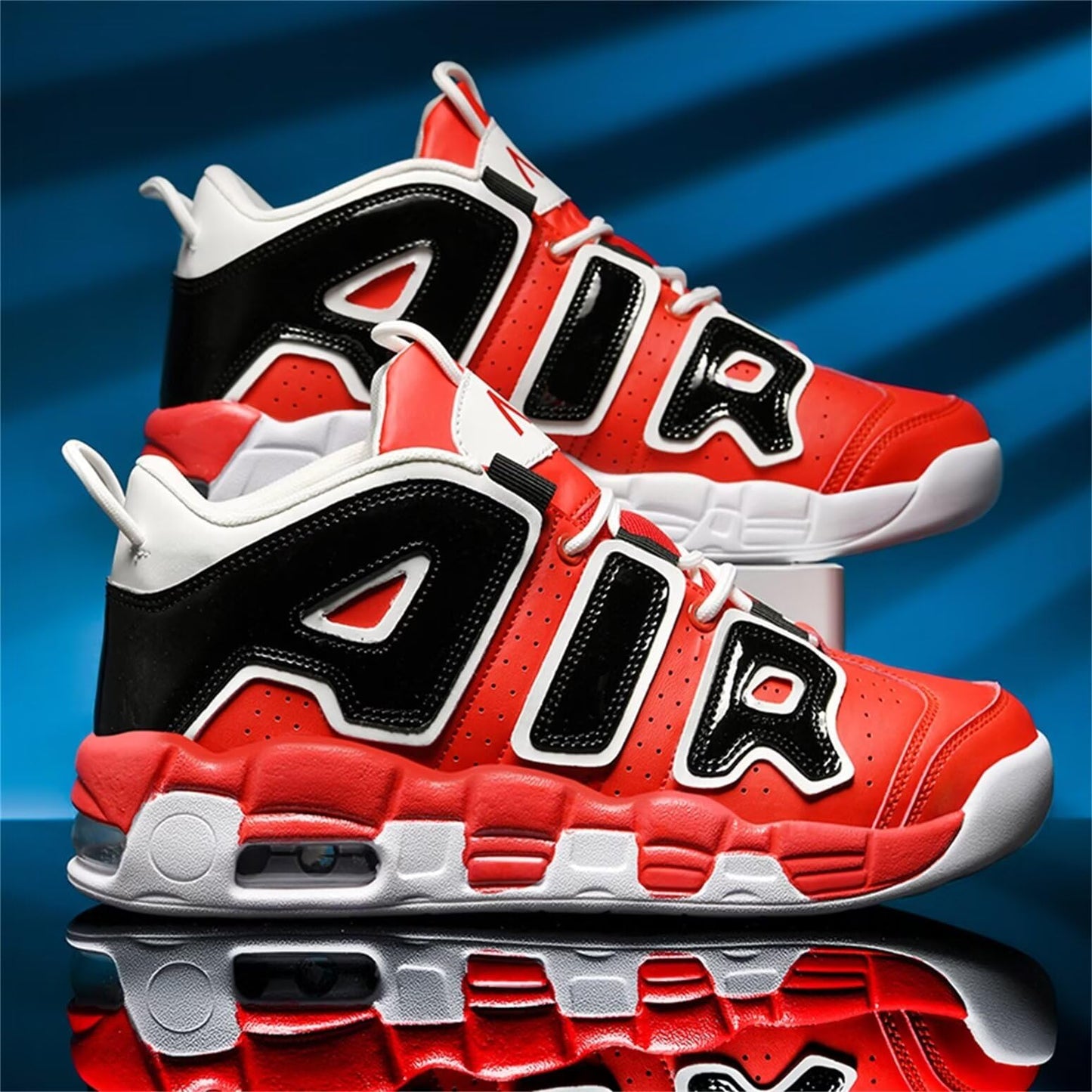 Aszeller Herren Damen Air Uptempo Sneaker Schuhe Laufschuhe Turnschuhe mit Luftpolster Walkingschuhe Basketballschuhe Sportschuhe