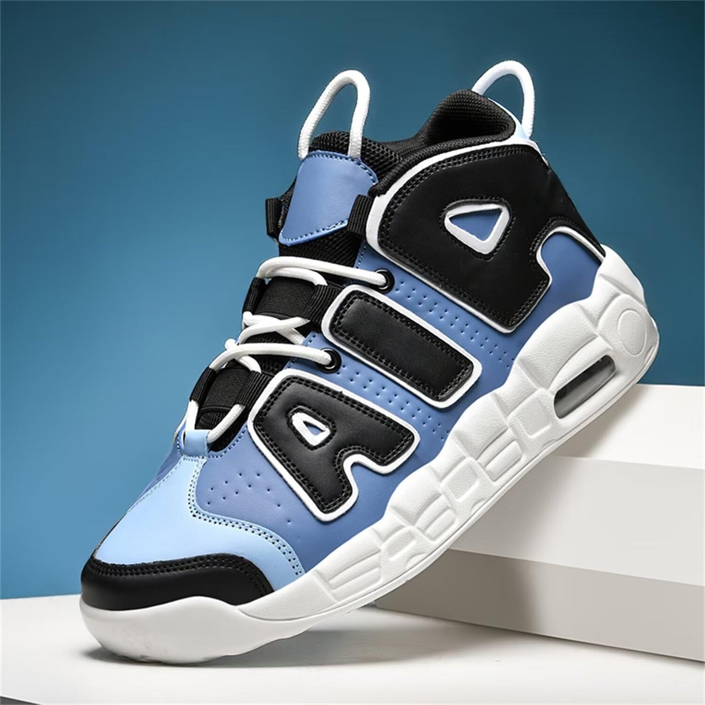 Aszeller Herren Damen Air Uptempo Sneaker Schuhe Laufschuhe Turnschuhe mit Luftpolster Walkingschuhe Basketballschuhe Sportschuhe