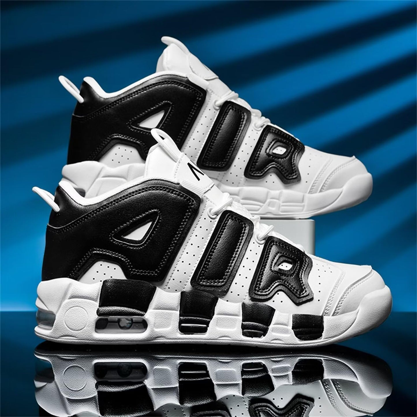 Aszeller Herren Damen Air Uptempo Sneaker Schuhe Laufschuhe Turnschuhe mit Luftpolster Walkingschuhe Basketballschuhe Sportschuhe