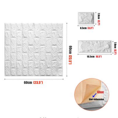 DIY Self Adhesive 3D Wall Stickers Bedroom Decor Foam Brick Room Decor Wallpaper Wall Decor Living Wall Sticker For Kids Room